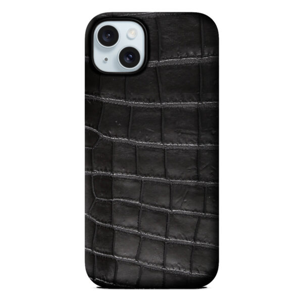 coque crocodile iphone 13 couleur noir